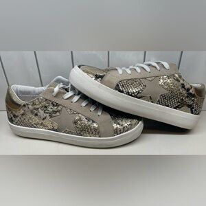 Steve Madden NY90 Women's Size 10 Shoes Starling Snakeskin Low Top Sneakers
